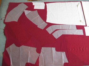 Vogue 1195 pattern lay detail