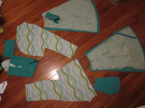 Skirt and bolero pieces