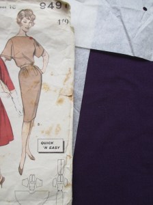 Butterick 9491 and fabric