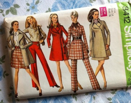 Simplicity 8412 70s suit pattern
