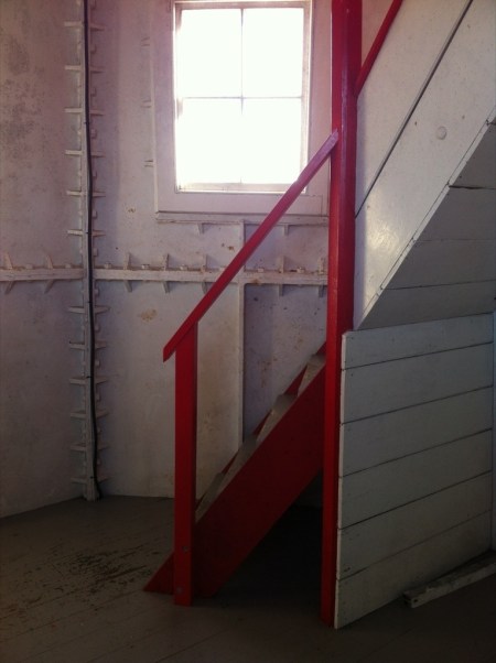 boulderbank lighthouse interior stairs