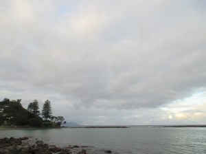 Matheson's Bay cloudy sky