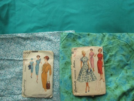Simplicity 2727 and simplicity 1510 and fabric ideas