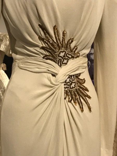 Edith Head Grecian Style Gown worn by Lizabeth Scott in I Walk Alone 1947 detail